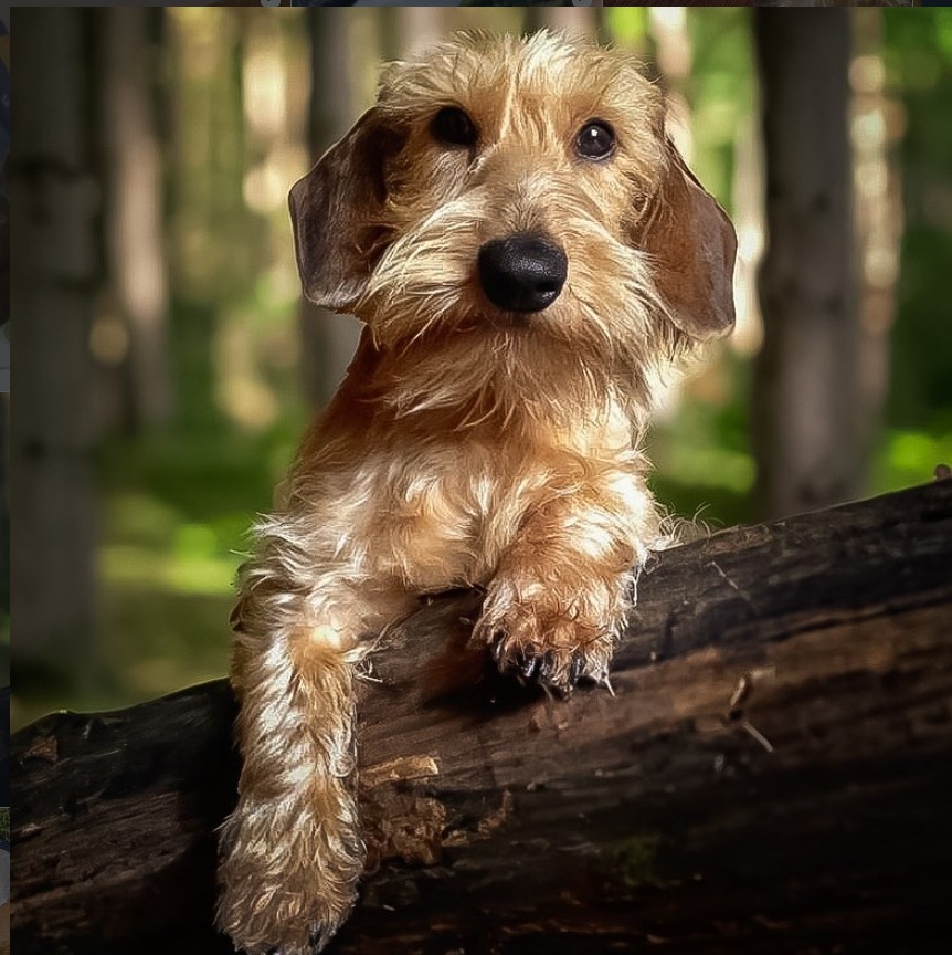 Sergio sul Tronco nel Bosco Foto Reale